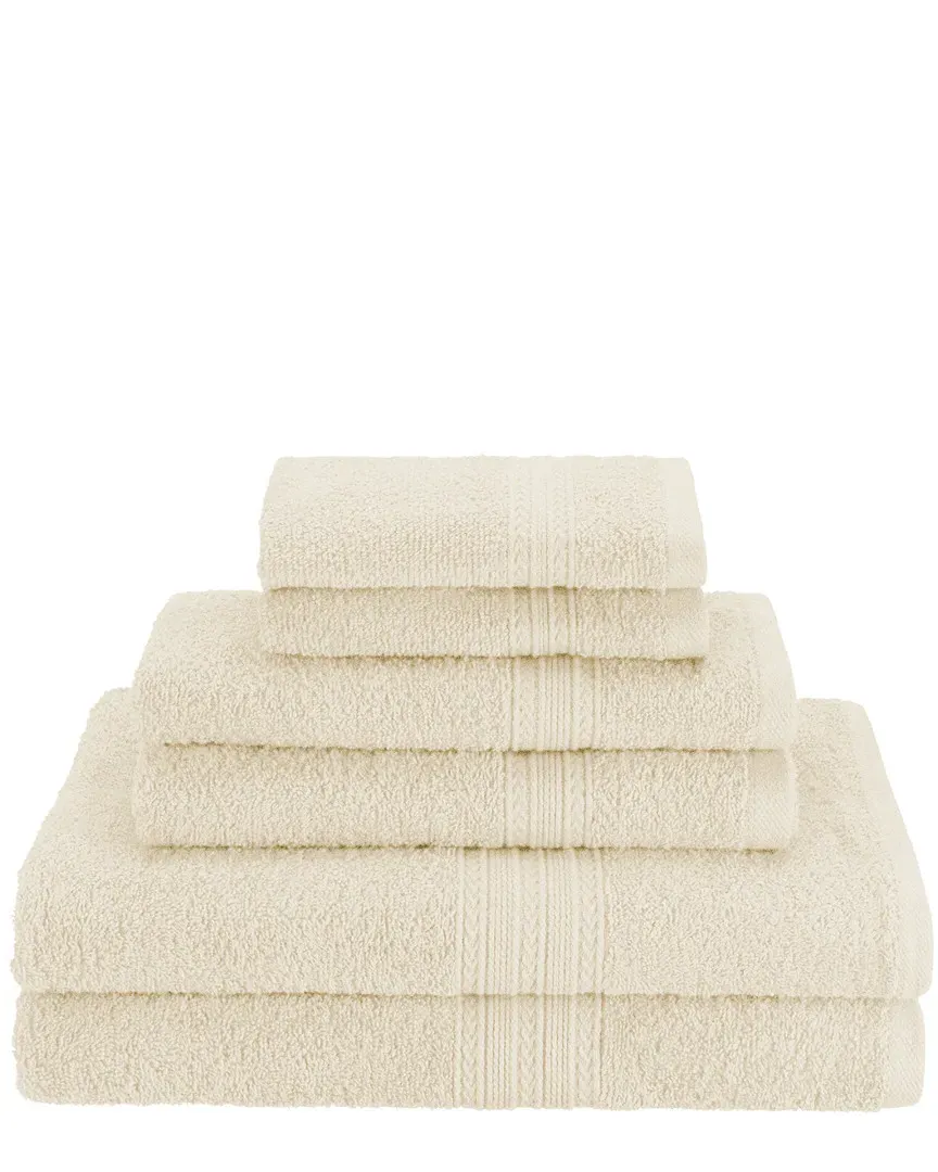 6pc Cotton Towel Set - Ivory