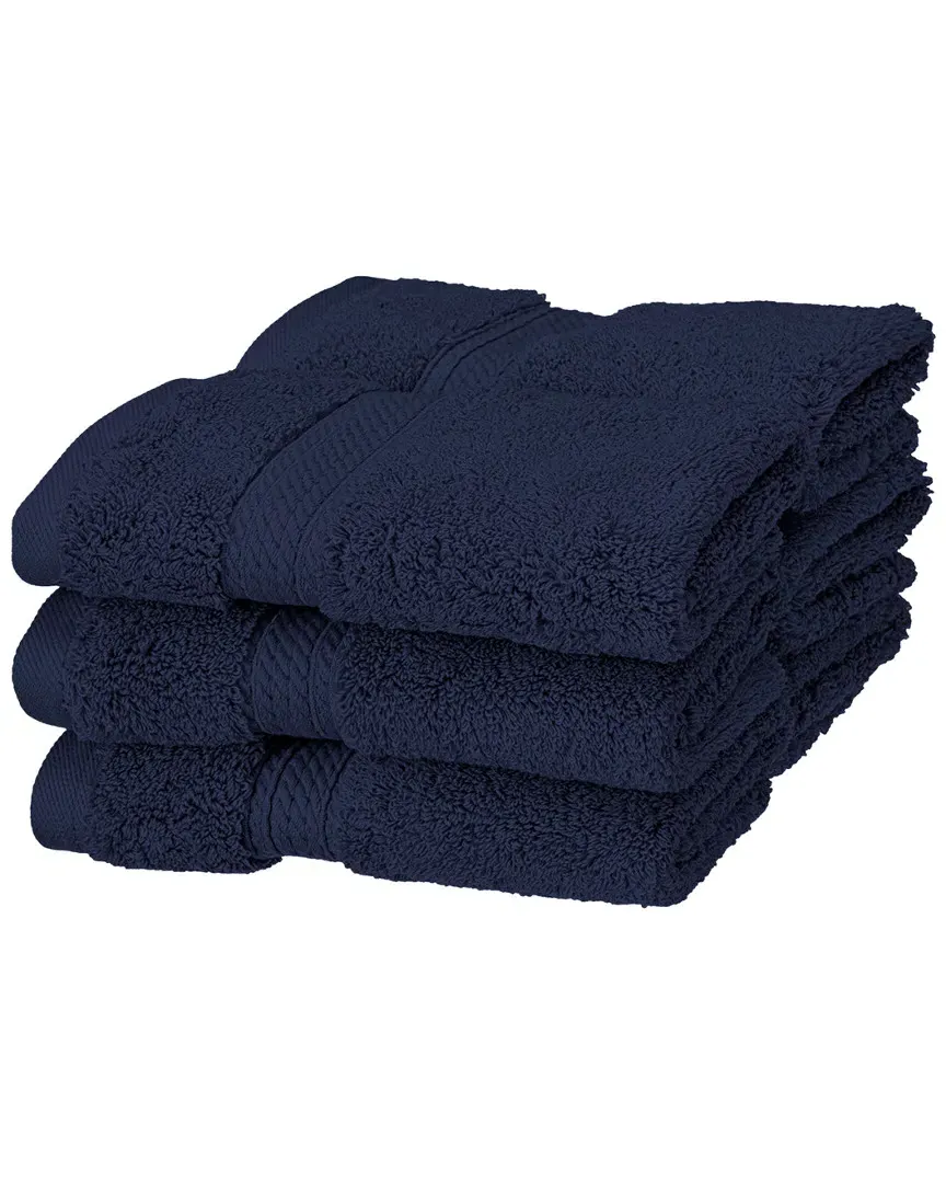 6pc Egyptian Cotton Washcloth Set - Navy