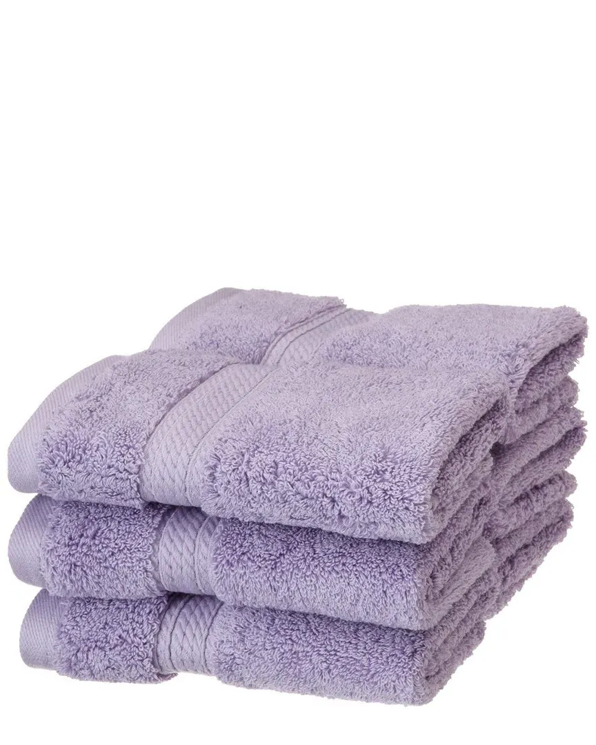 6pc Egyptian Cotton Washcloth Set - Purple