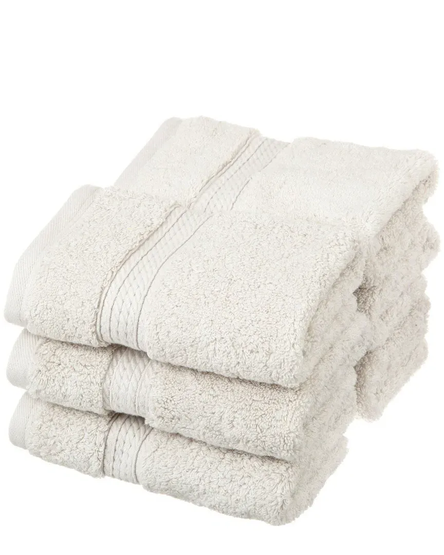 6pc Egyptian Cotton Washcloth Set - Stone