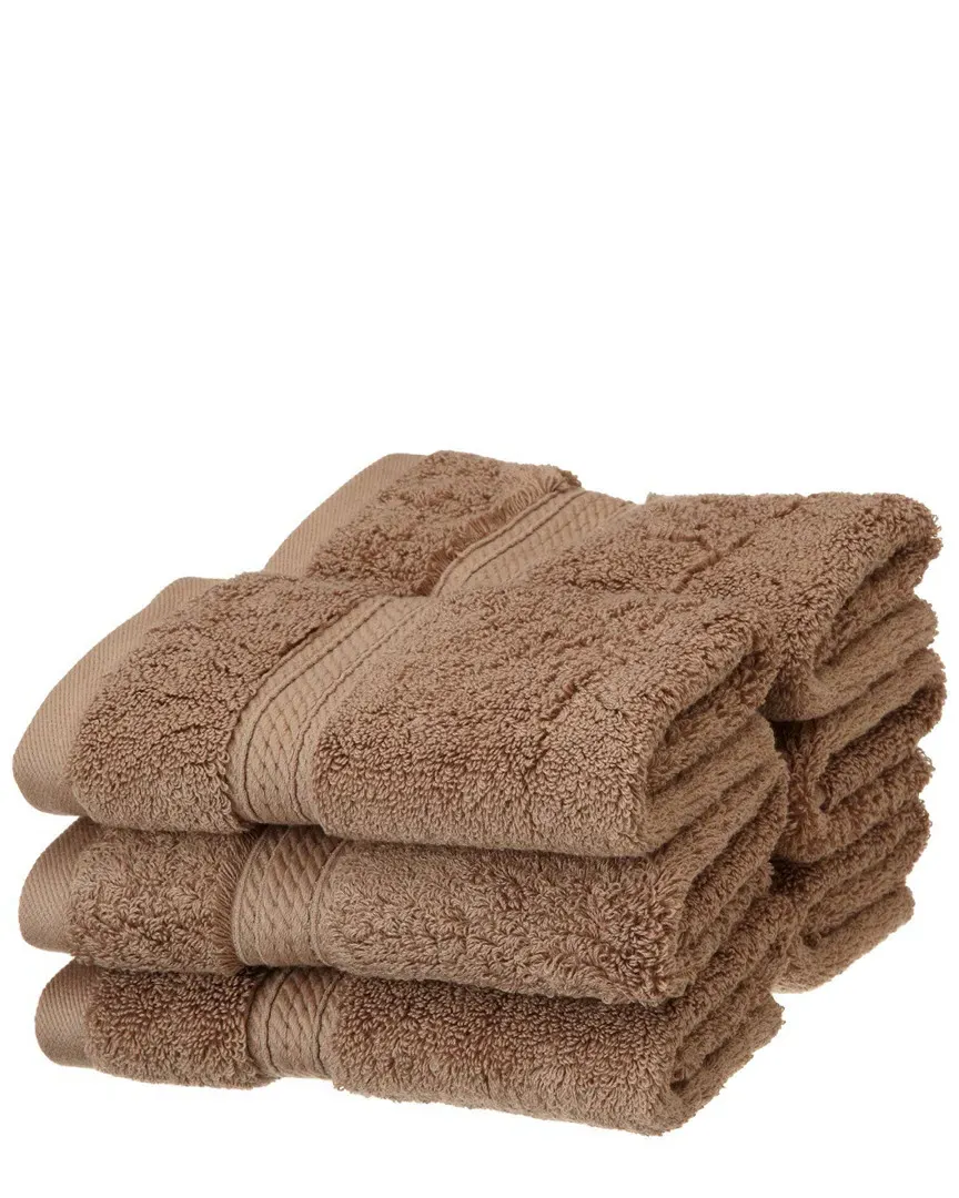 6pc Egyptian Cotton Washcloth Set - Tan