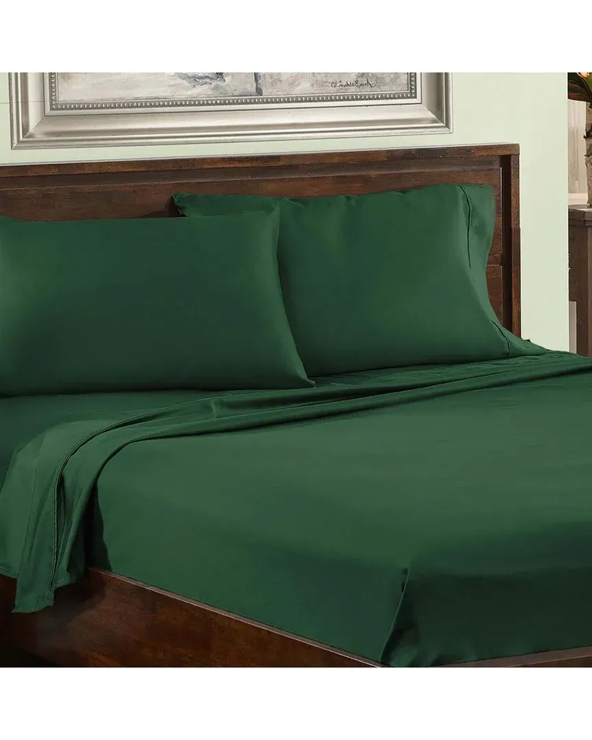 800 Thread Count Deep Pocket Sheet Set - Green, Cotton