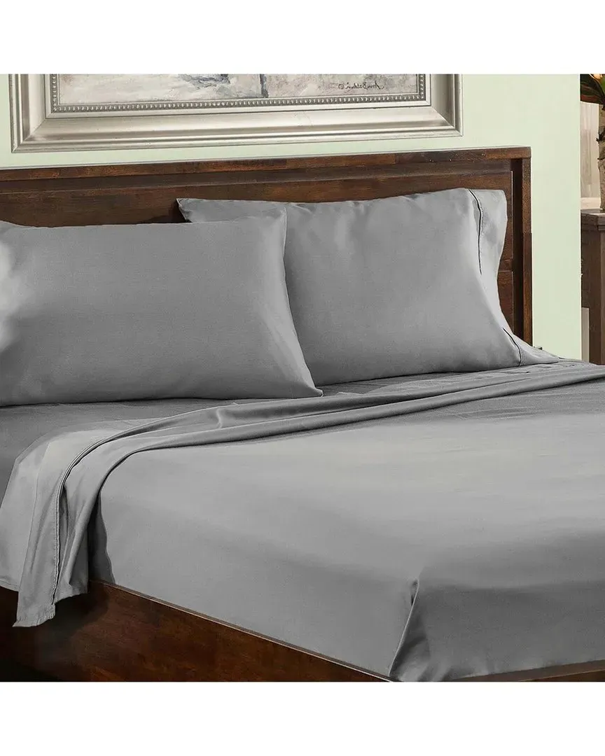 800 Thread Count Deep Pocket Sheet Set - Grey, Cotton