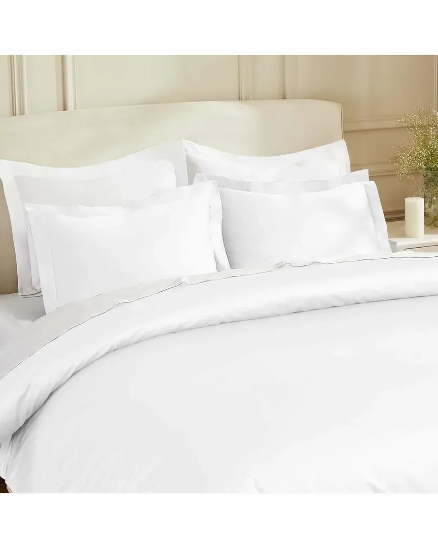 850 Thread Count Duvet Cover Set - White, Cotton