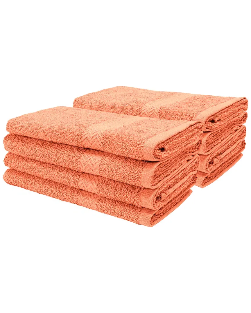 8pc Cotton Hand Towel Set - Coral