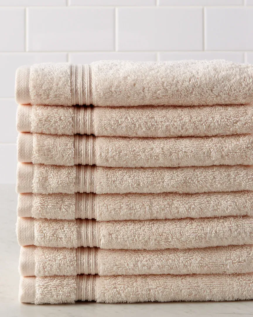 8pc Hand Towel Set - Ivory, Egyptian Cotton