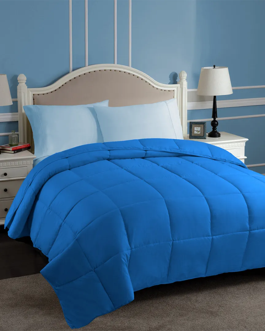 All-Season Hypoallergenic Down Alternative Duvet Insert - Blue image
