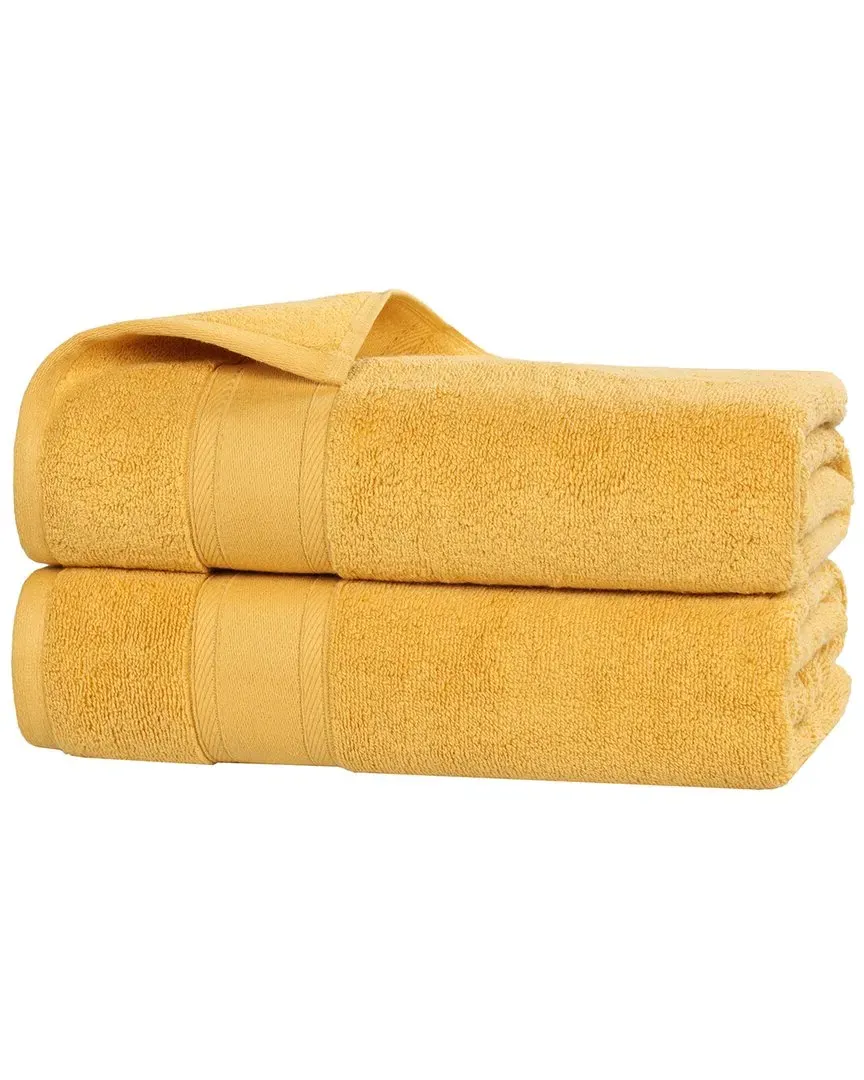 Belmont Zero Twist 2-Piece Bath Sheet Set - Gold, Cotton