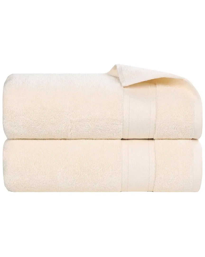 Belmont Zero Twist 2-Piece Bath Towel Set - Ivory, Cotton