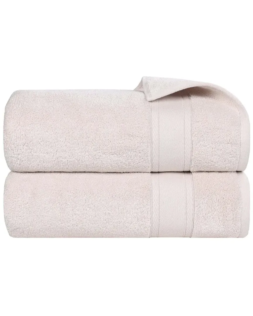 Belmont Zero Twist 2-Piece Bath Towel Set - Silver, Cotton