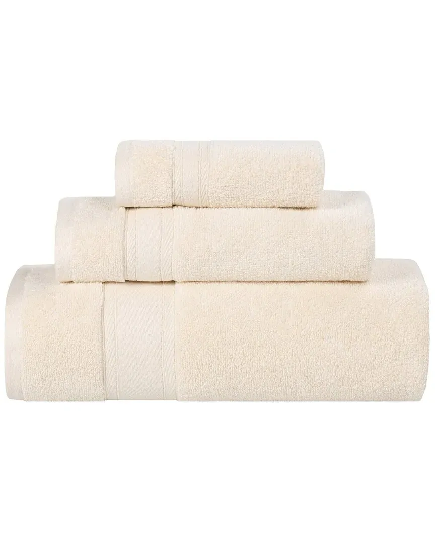 Belmont Zero Twist 3-Piece Towel Set - Ivory, Cotton