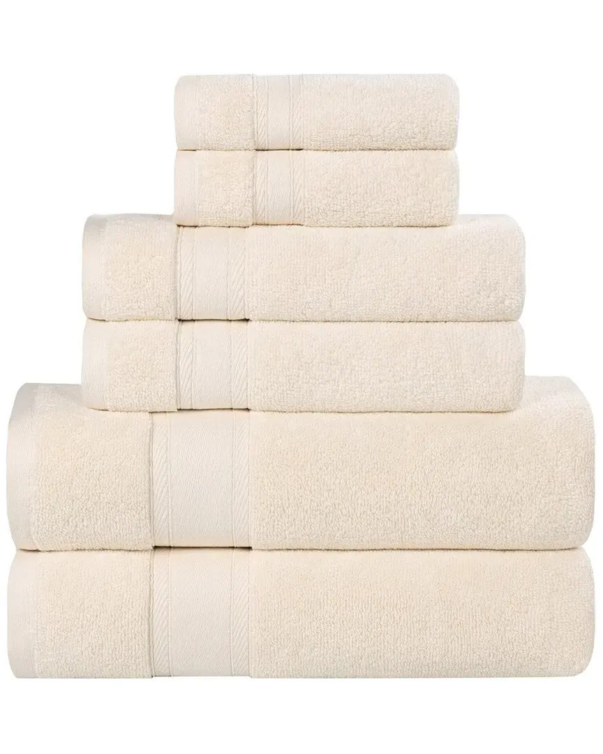 Belmont Zero Twist 6-Piece Towel Set - Ivory, Cotton
