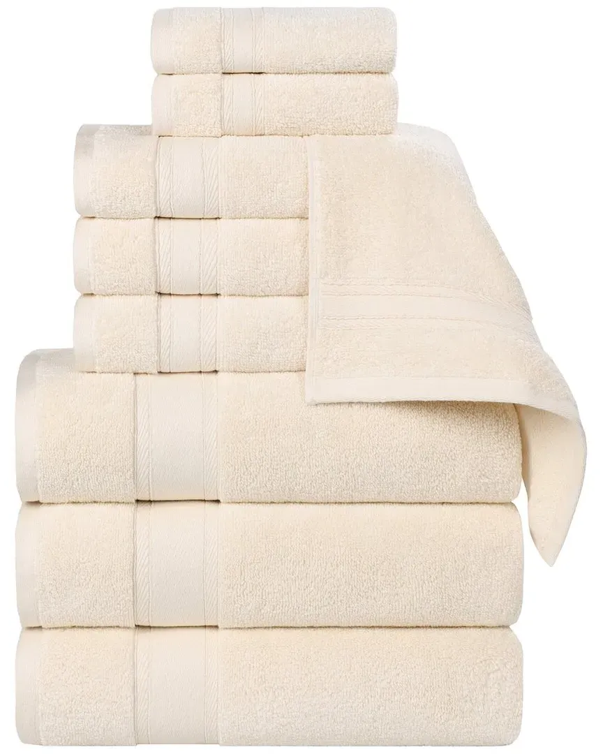 Belmont Zero Twist 9-Piece Towel Set - Ivory, Cotton