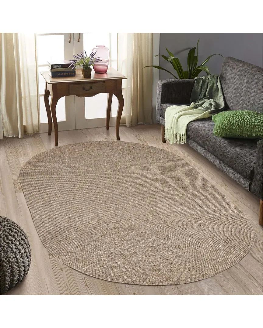 Braided Reversible Indoor Outdoor Rug - Beige image