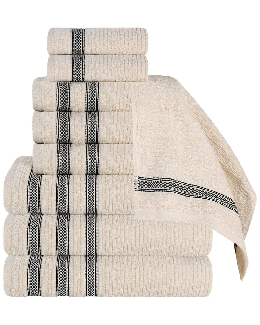Brea Zero Twist Cotton 9pc Towel Set - Ivory
