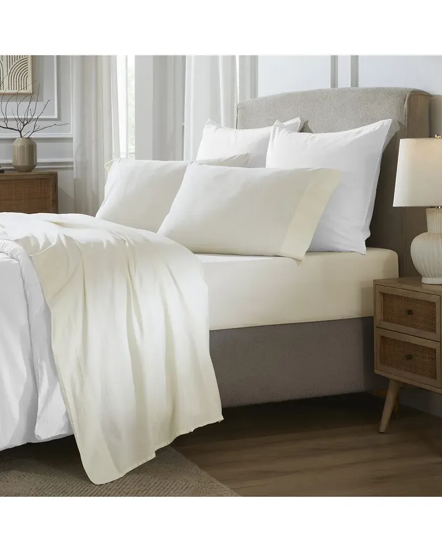Carmen Deep Pocket Sheet Set - Ivory, Cotton