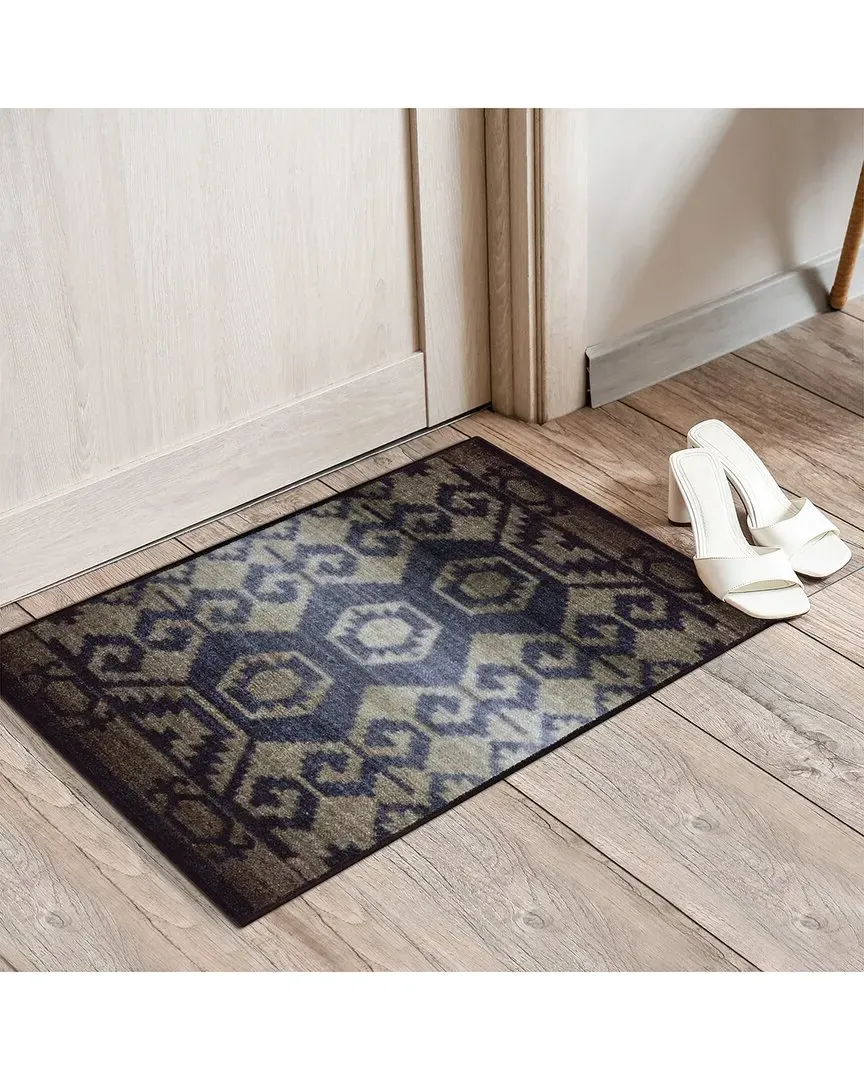 Catori Machine Washable Indoor Rug - Blue, Nylon image