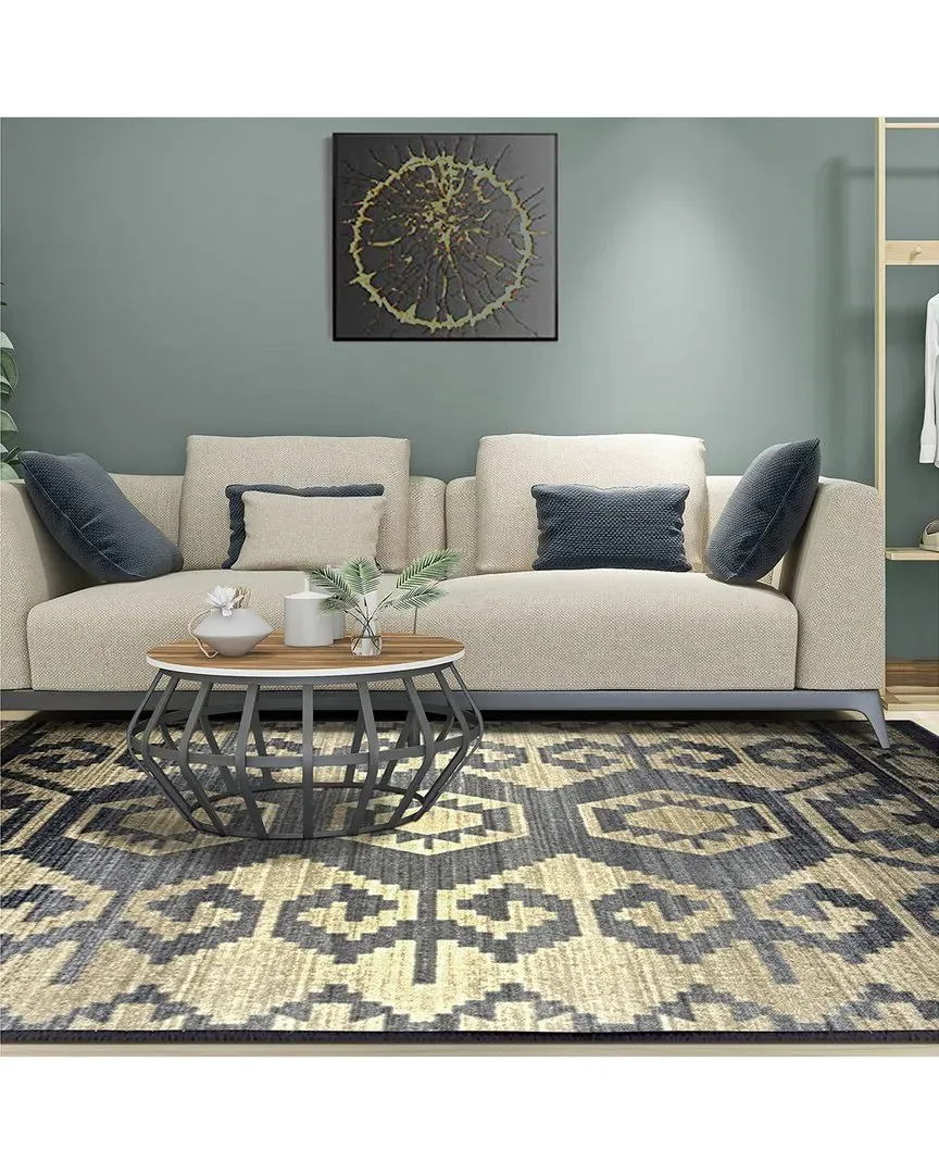 Catori Machine Washable Indoor Rug - Blue, Nylon