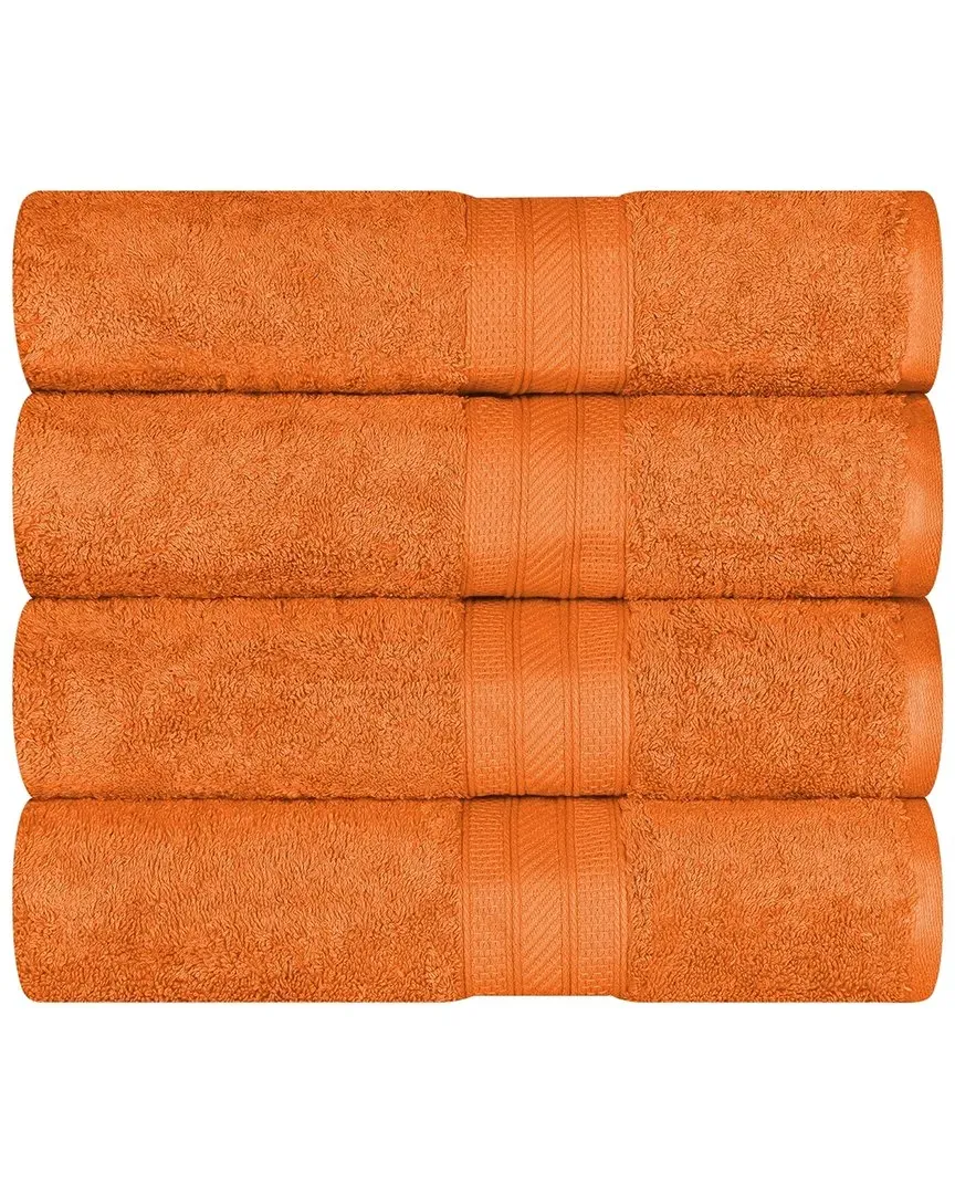 Cotton 4-Piece Bath Towel Set - Beige