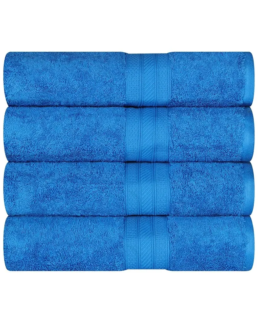 Cotton 4-Piece Bath Towel Set - Multi