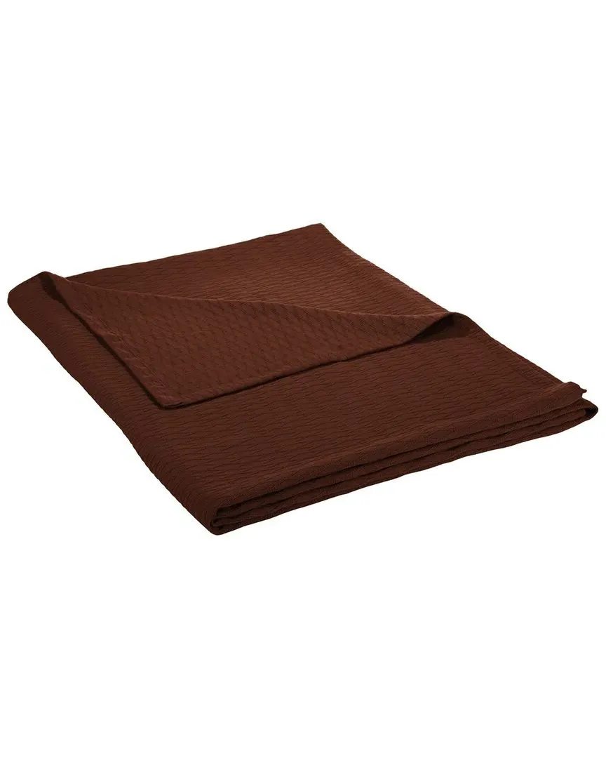 Diamond All-Season Breathable Blanket - Chocolate, Cotton