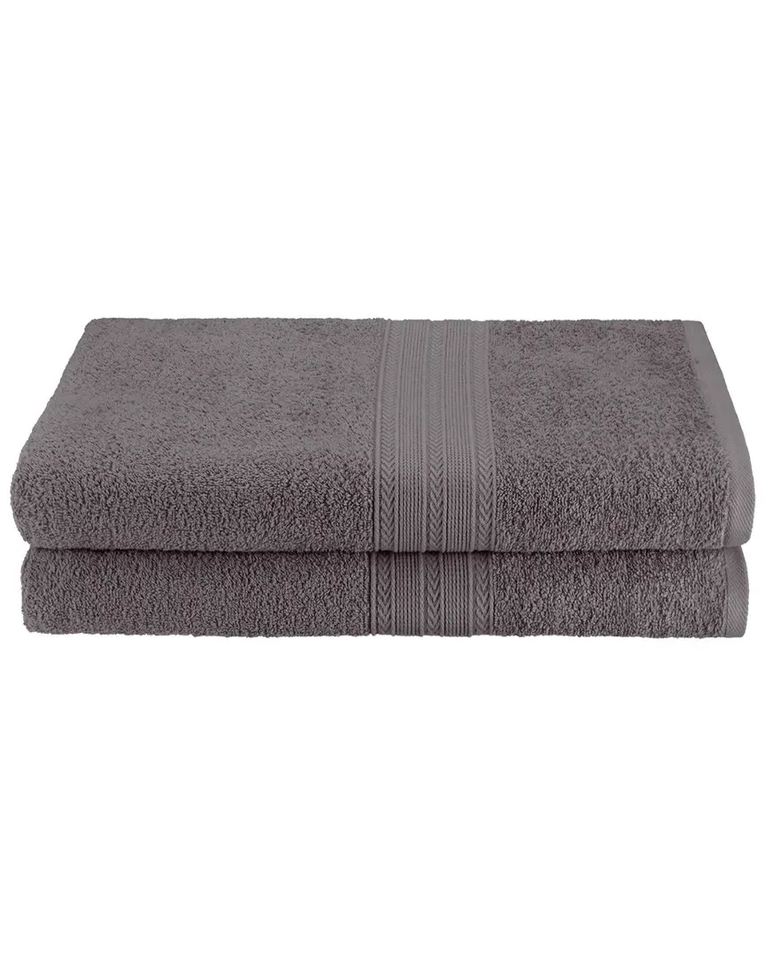 Eco-Friendly 2pc Bath Sheet Towel Set - Graphite, Cotton image