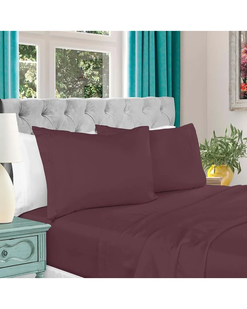 Egyptian Cotton 1000 Thread Count Sheet Set - Plum image