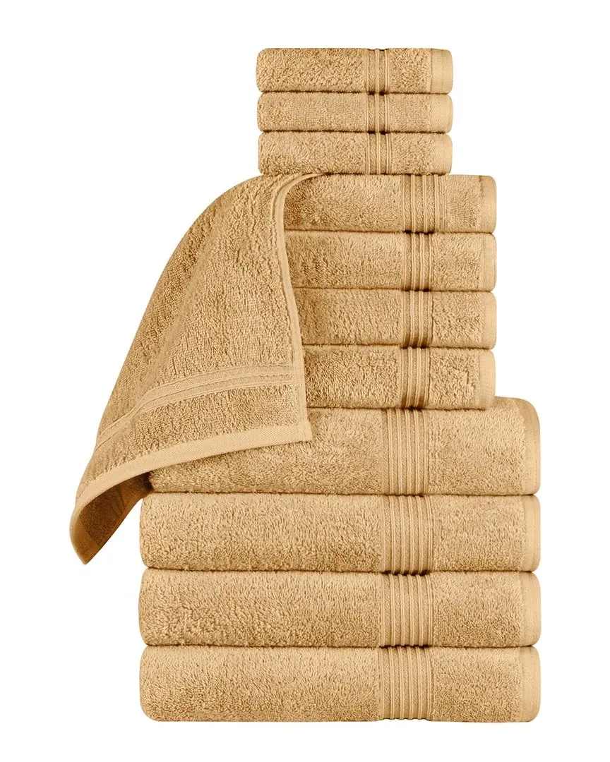 Egyptian Cotton 12pc Towel Set - Gold