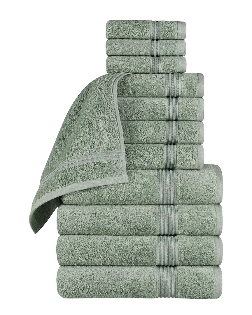 Egyptian Cotton 12pc Towel Set - Sage
