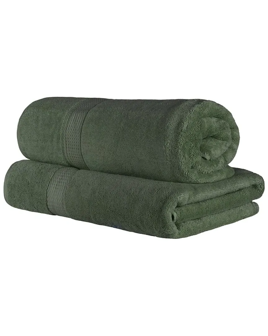 Egyptian Cotton 2Pc Bath Sheet Set - Green