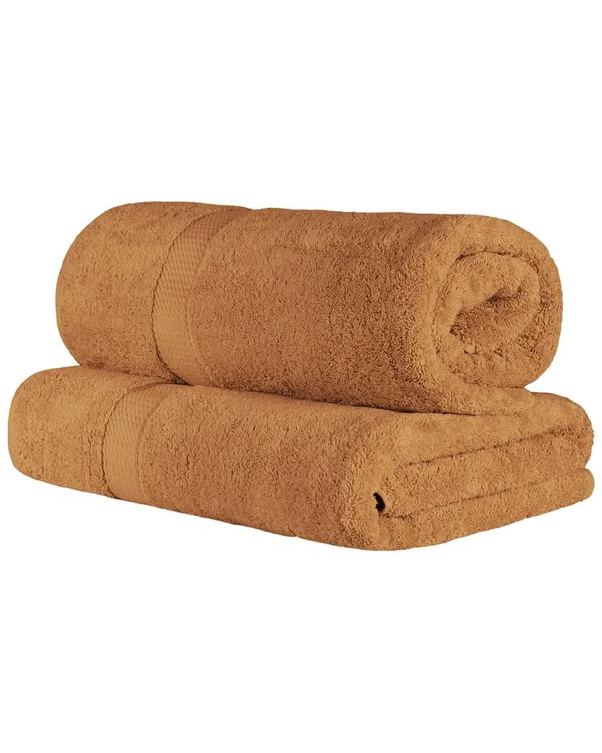 Egyptian Cotton 2Pc Bath Sheet Set - Red