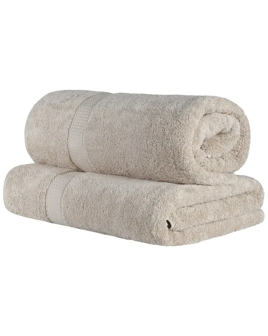 Egyptian Cotton 2Pc Bath Sheet Set - Stone