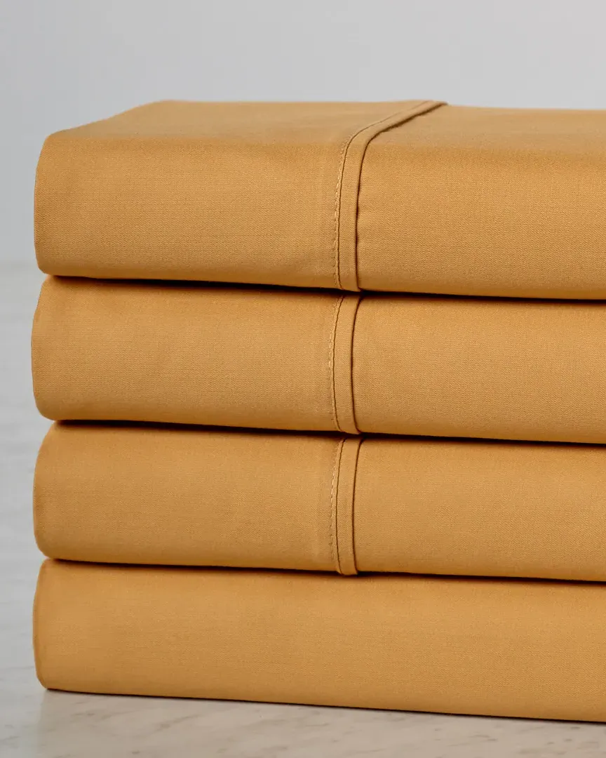 Egyptian Cotton 300 Thread Count Deep Pocket Sheet Set - Gold