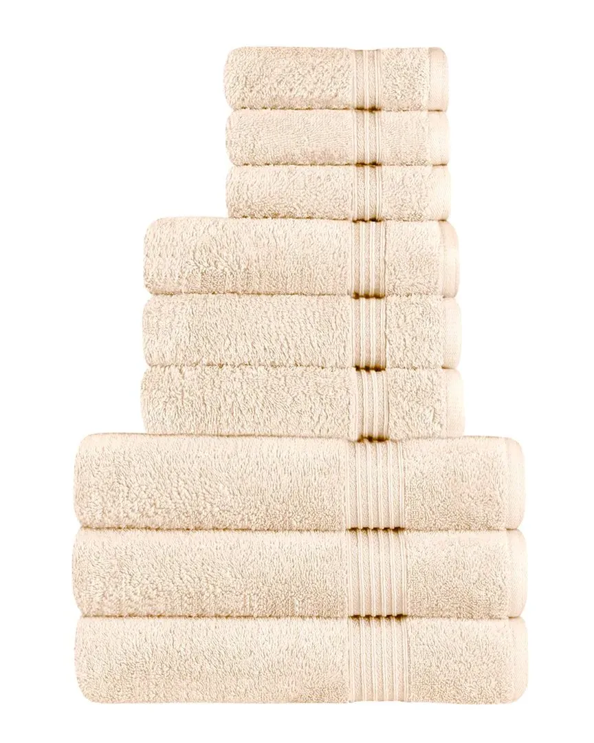 Egyptian Cotton 9pc Towel Set - Ivory
