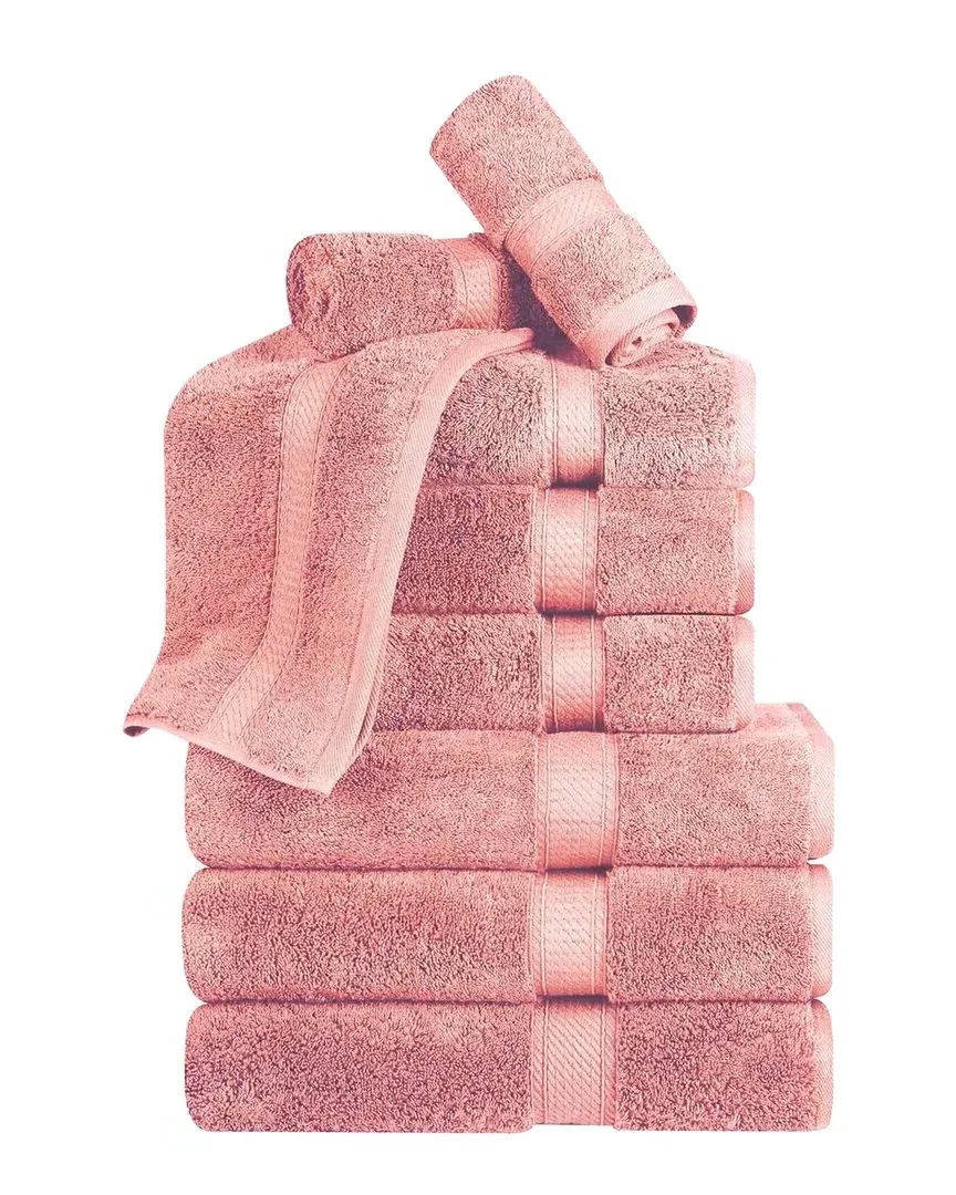 Egyptian Cotton 9pc Towel Set - Rose