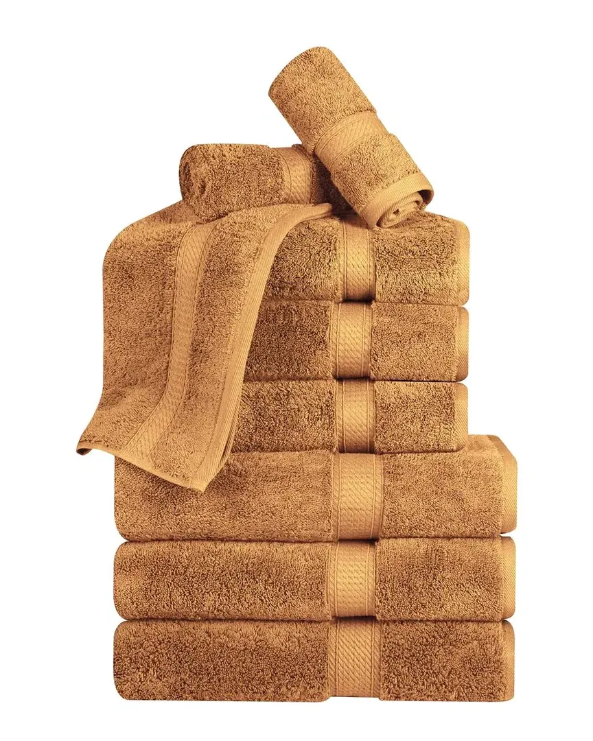 Egyptian Cotton 9pc Towel Set - Rust