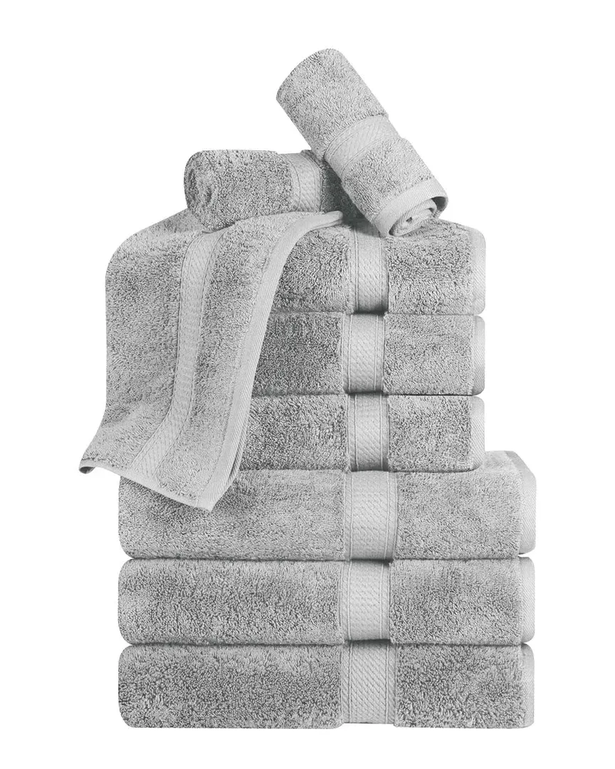 Egyptian Cotton 9pc Towel Set - Silver