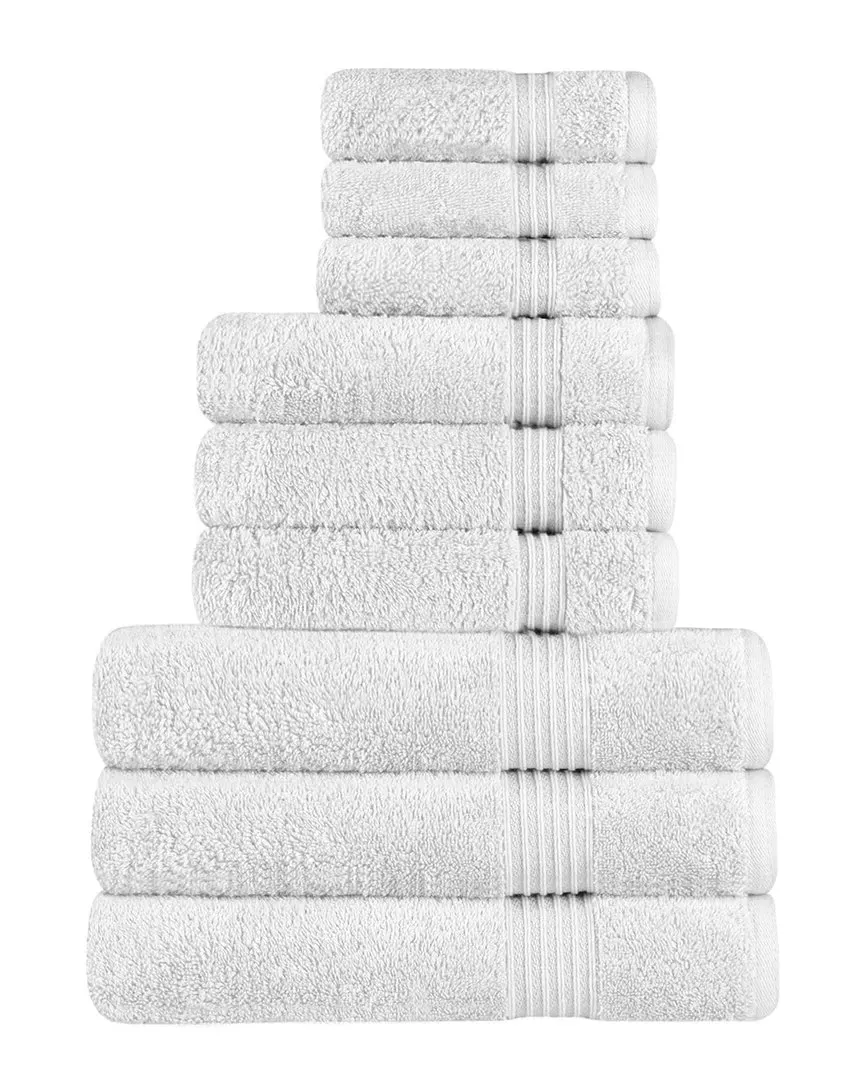 Egyptian Cotton 9pc Towel Set - Silver