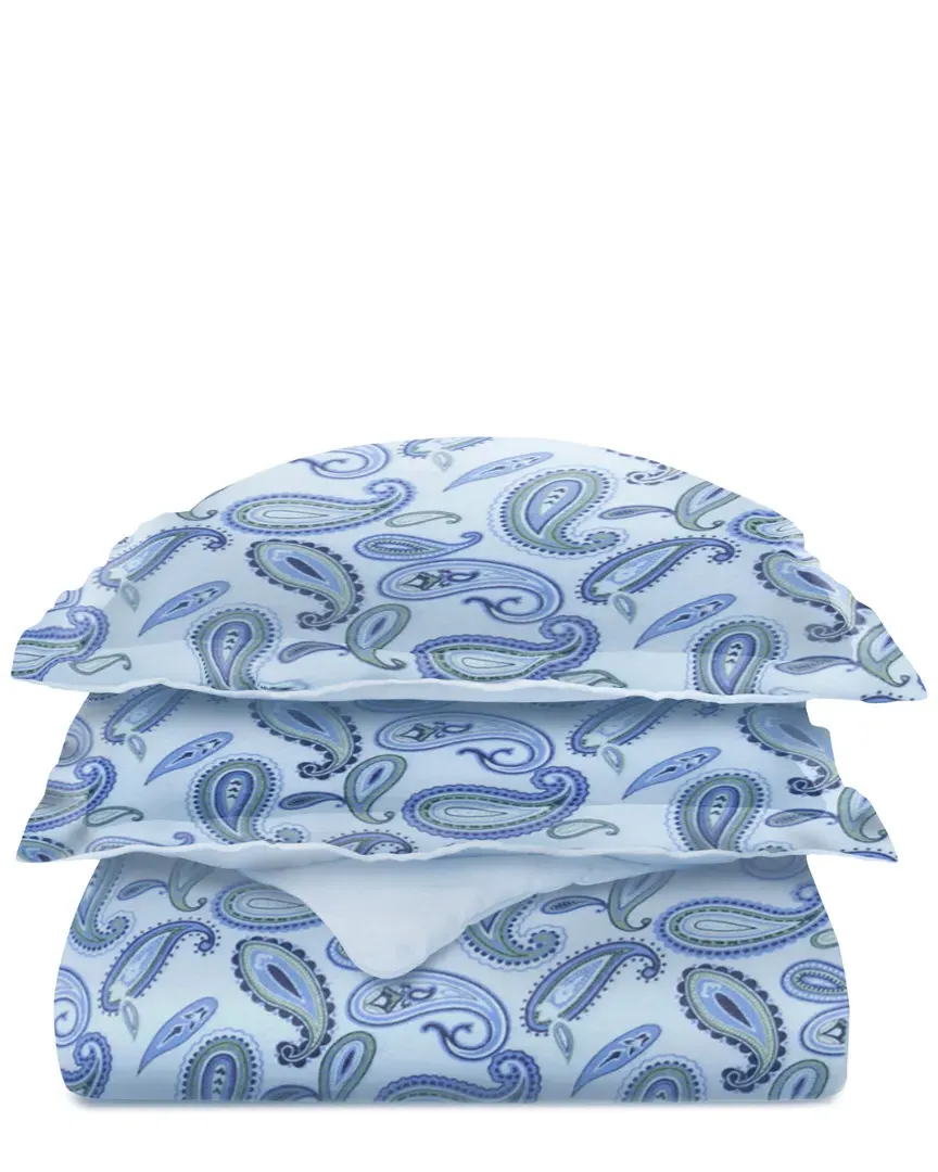 Flannel Duvet Set - Light Blue