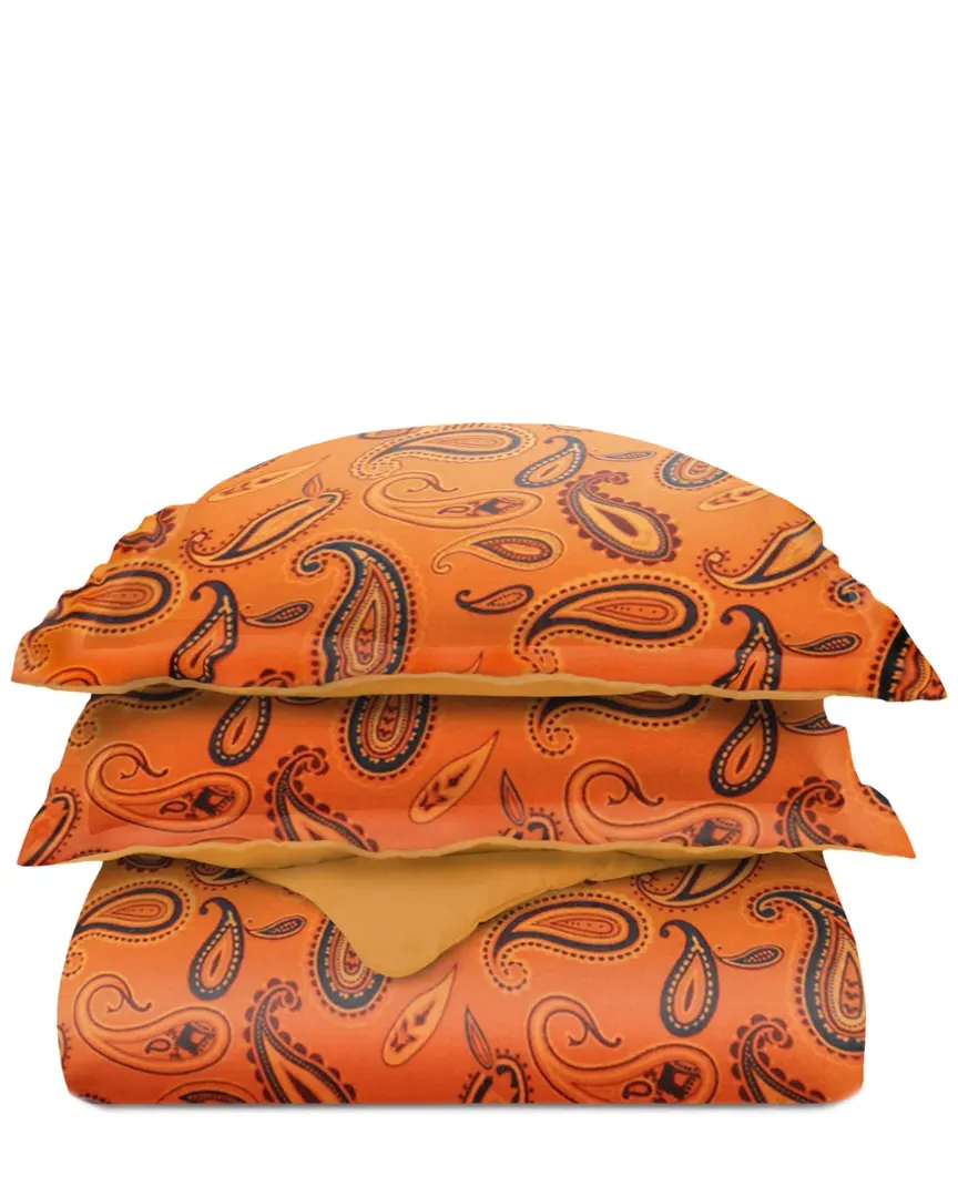 Flannel Duvet Set - Pumpkin