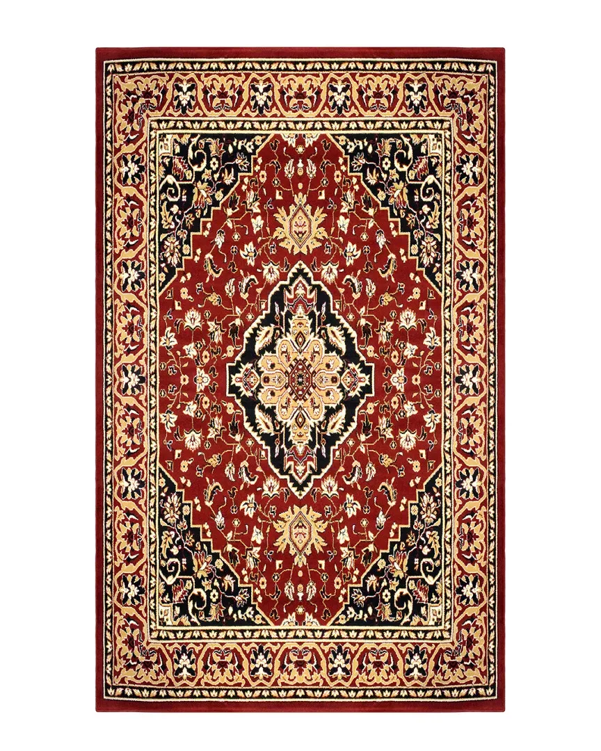 Glendale Oriental Floral Rug - Red, Polypropylene