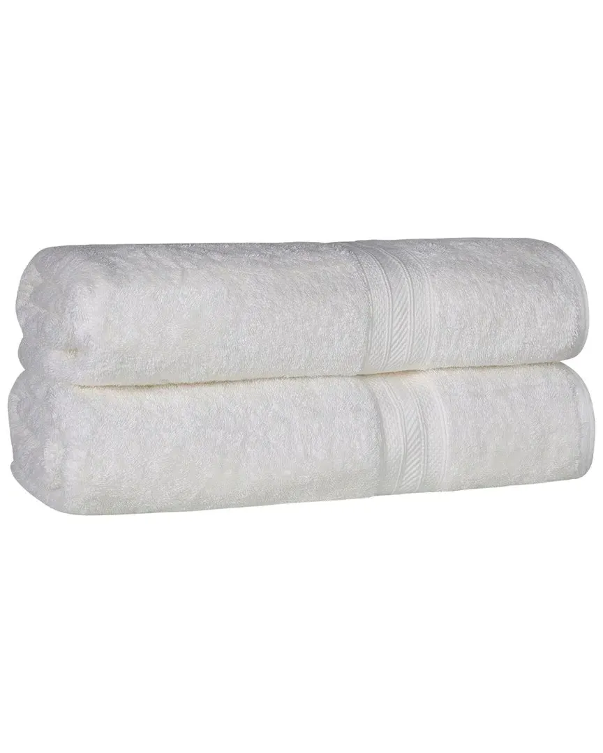 Long Staple Combed Cotton 2Pc Bath Sheet Set - Ivory image