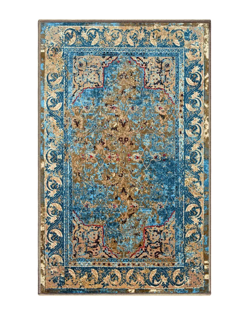 Machine Washable Angeles Rug - Multicolor, Nylon image
