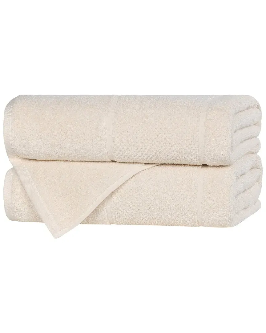 Mile Smart Twist 2-Piece Bath Towel Set - Ivory, Cotton