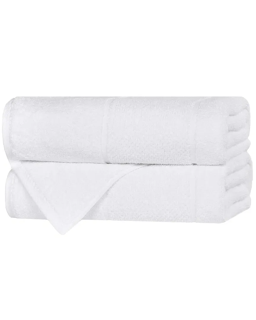 Mile Smart Twist 2-Piece Bath Towel Set - White, Cotton