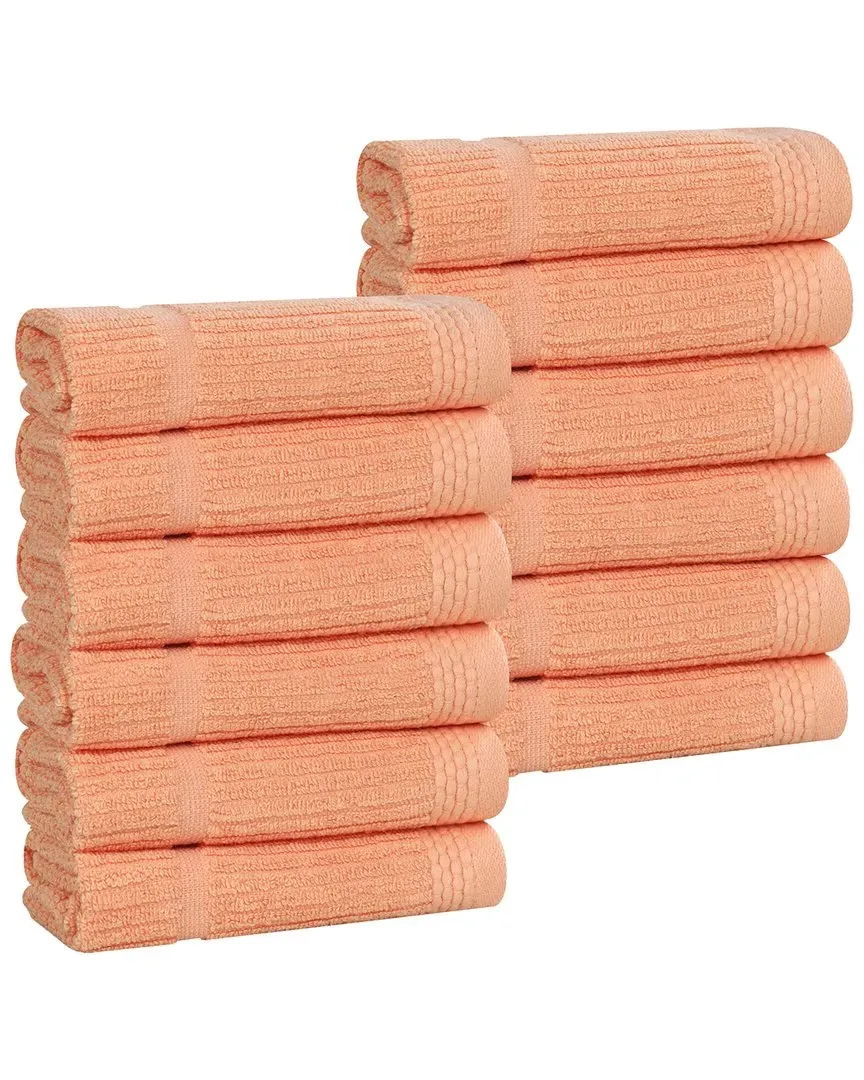 Milo Smart Twist 12-Pack Washcloths - Peach, Cotton