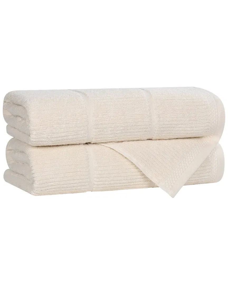 Milo Smart Twist 2-Piece Bath Towel Set - Ivory, Cotton