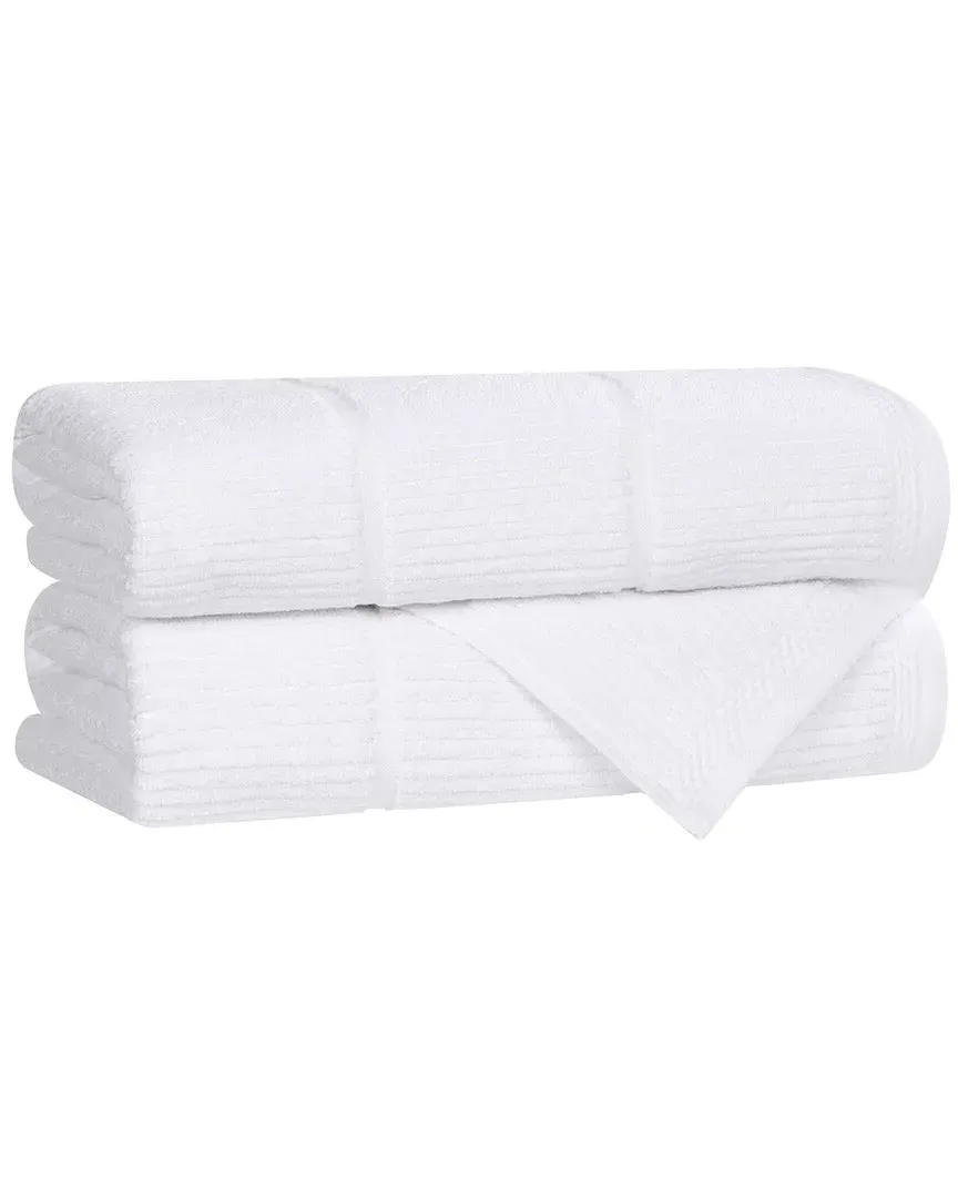 Milo Smart Twist 2-Piece Bath Towel Set - White, Cotton
