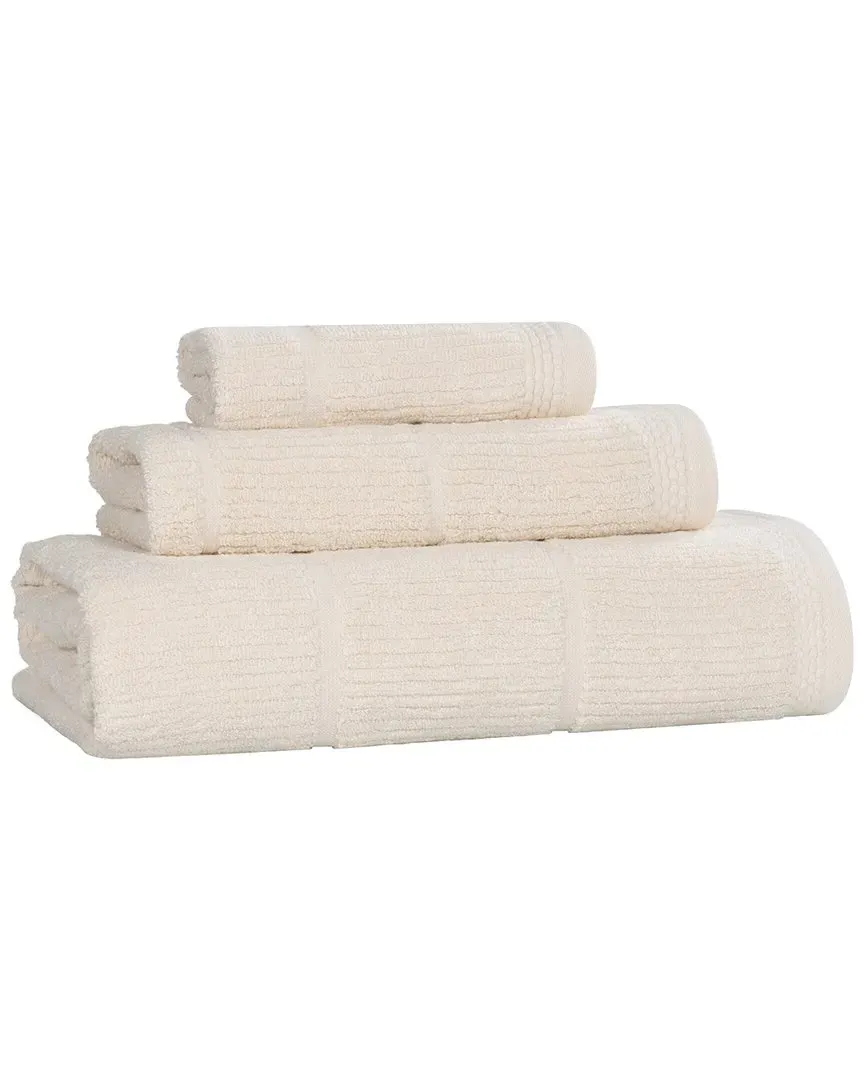 Milo Smart Twist 3-Piece Bath Towel Set - Ivory, Cotton image