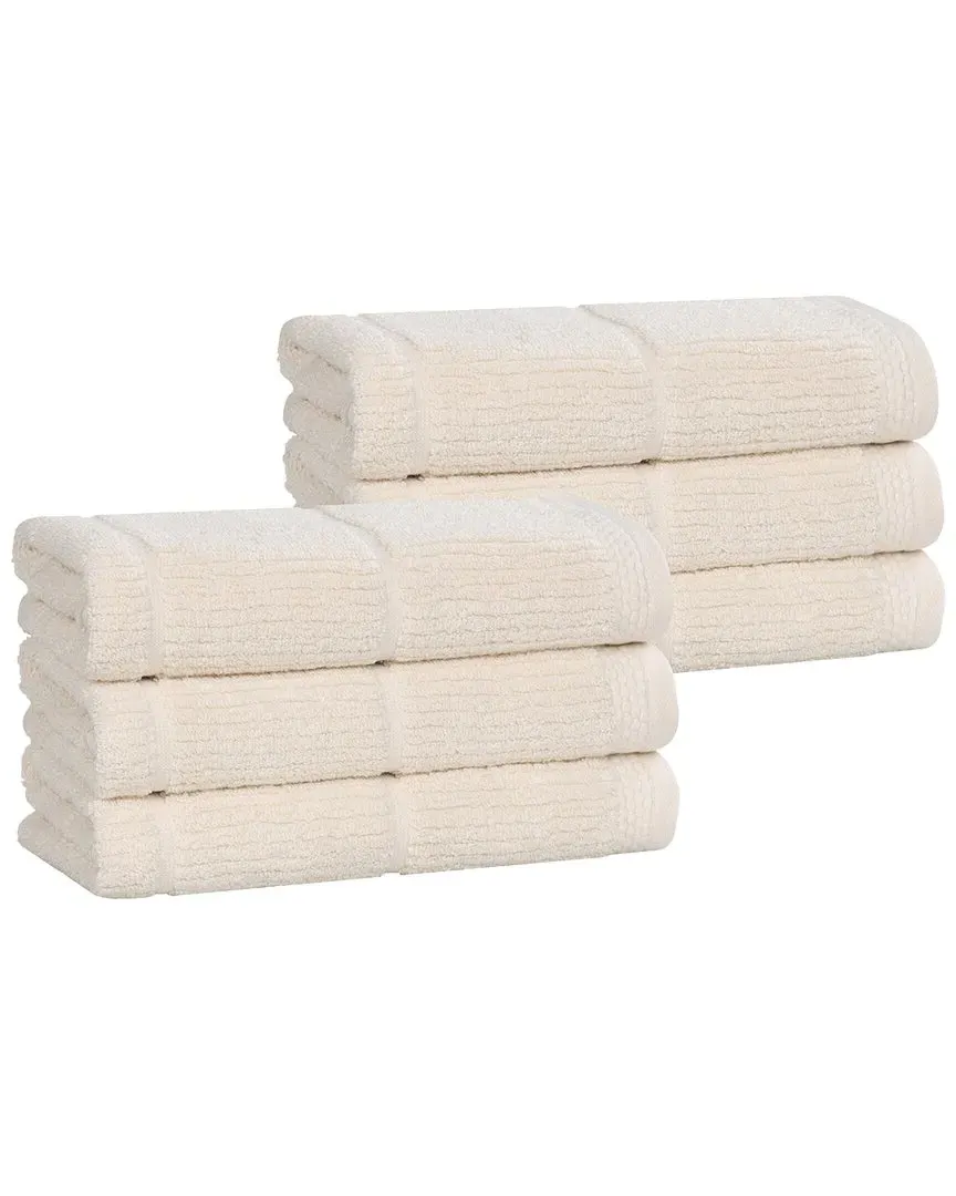 Milo Smart Twist 6-Pack Hand Towels - Ivory, Cotton